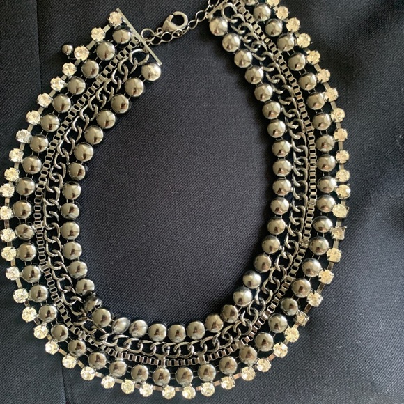 NECKLACE WITH CRYSTAL - Picture 2 of 2